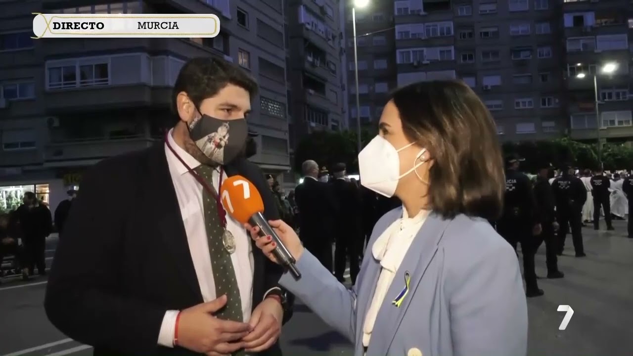 Procesion rogativa de Virgen de la fuensanta II en 7 TV región de Murcia 10 /3/2022