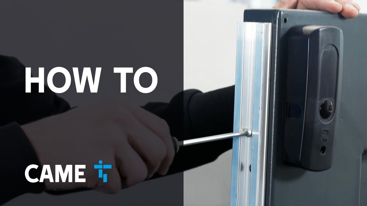 CAME EDG how to install sensitive edges