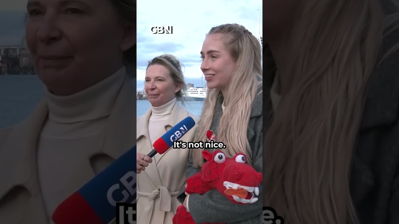 HMS Dragon: Mother and fianc&eacute;e of sailor give emotional goodbye as ship departs for Cyprus