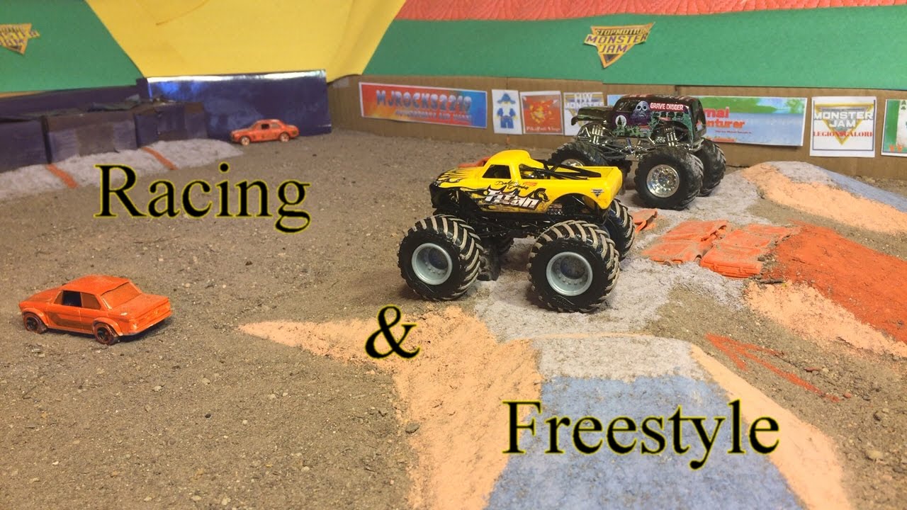 StopMotion MonsterJam: Indianapolis! Racing and Freestyle