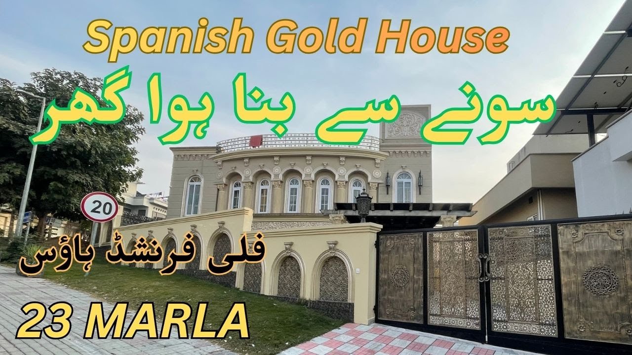 23 Marla corner fully furnished Spanish gold house for sale in DHA urgent sale