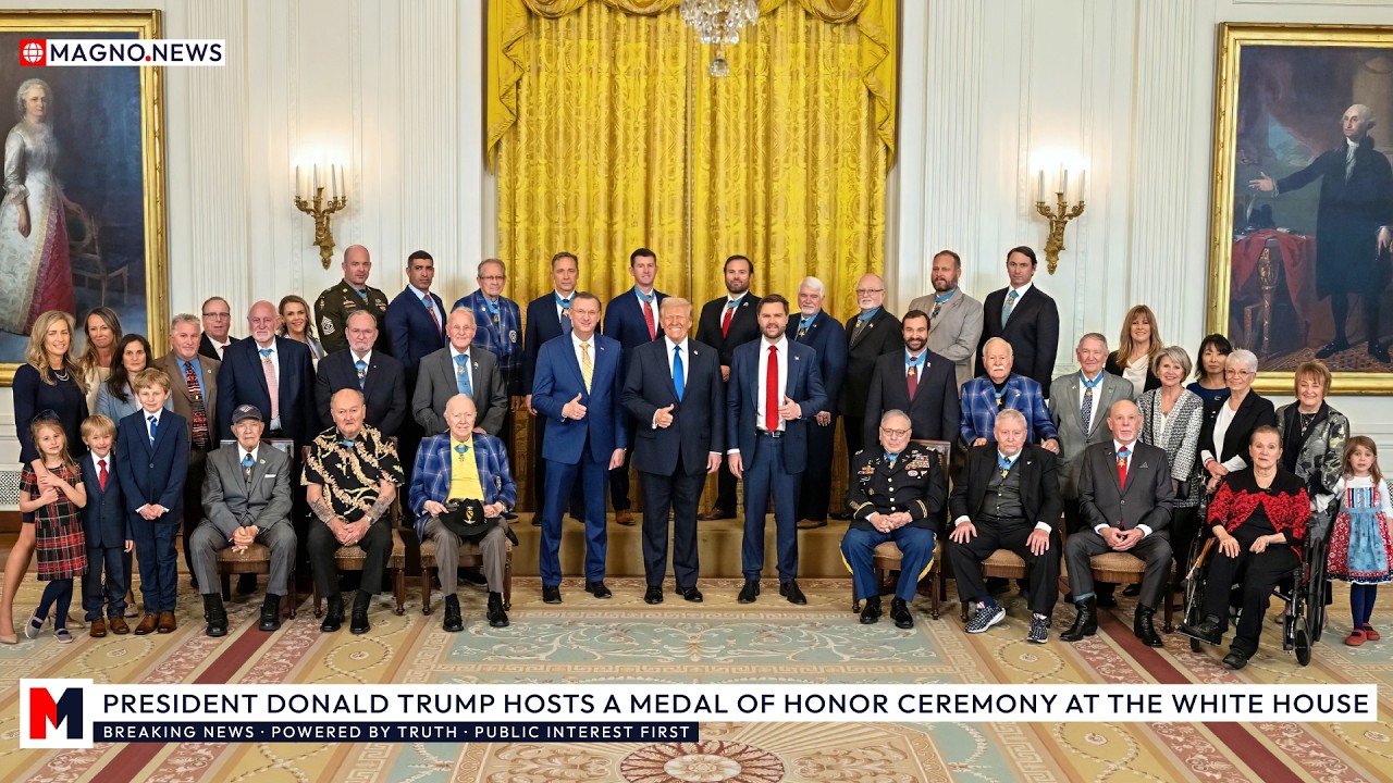 🇺🇸 Президент Дональд Трамп проводит церемонию вручения почетной Медали Почета в Белом доме [ПРЯМО...