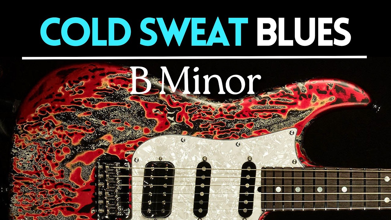 Cold Sweat Blues Rock Guitar Backing Track Jam in B Minor