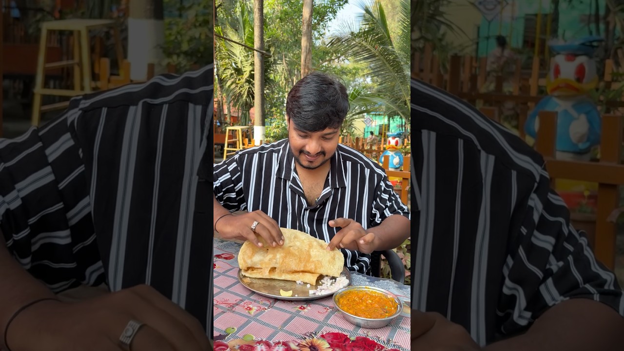 అడవిలో అదిరిపోయే చోలే భాతురే😋|#shorts #cholebhaturae #recipe #youtubeshorts #villagefood