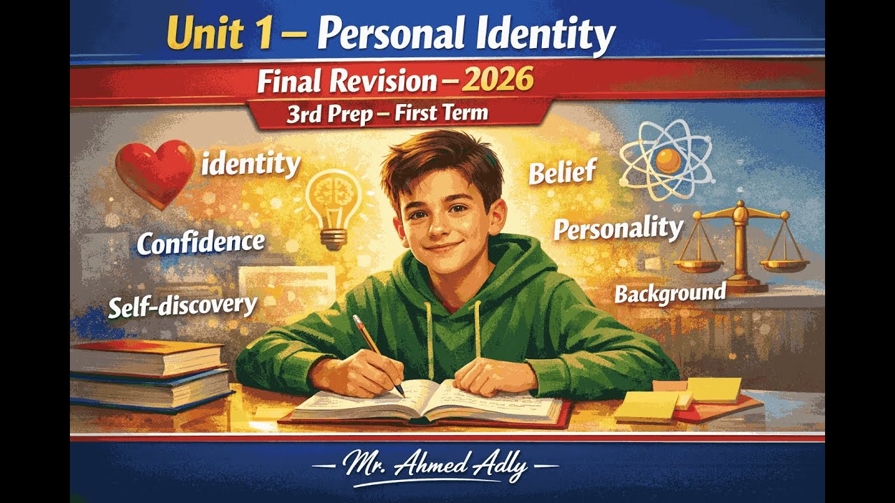Unit 1 Personal Identity – Final Revision | 3rd Prep First Term 2026 | Mr. Ahmed Adly