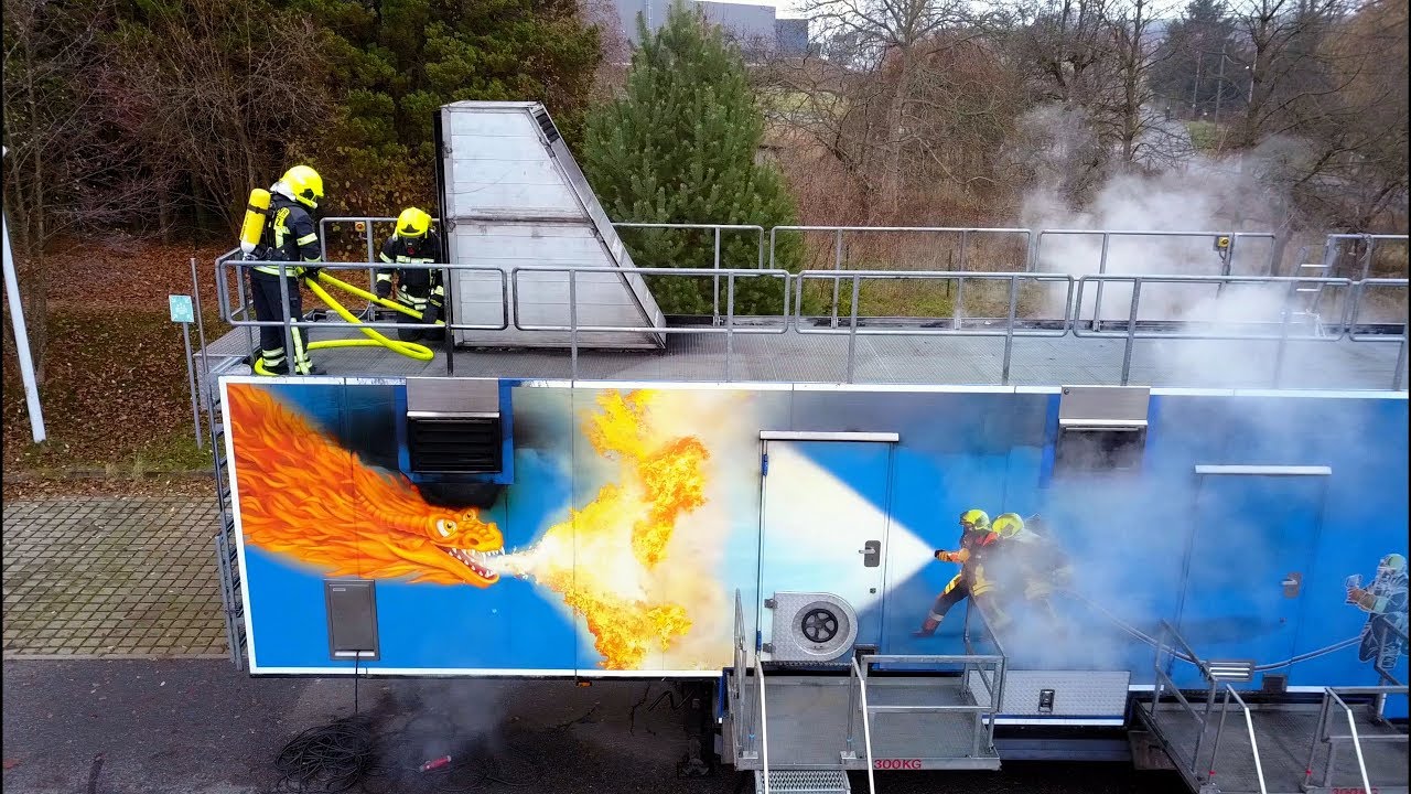 Fire Dragon 7000 - Brandsimulationsanlage - Feuerwehr Chemnitz...