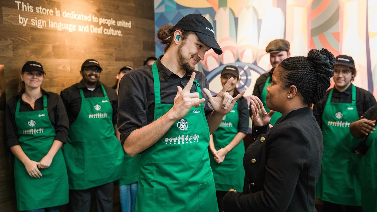 Starbucks Opens First Sign Language Store For Deaf and Hearing Impaired Customers
