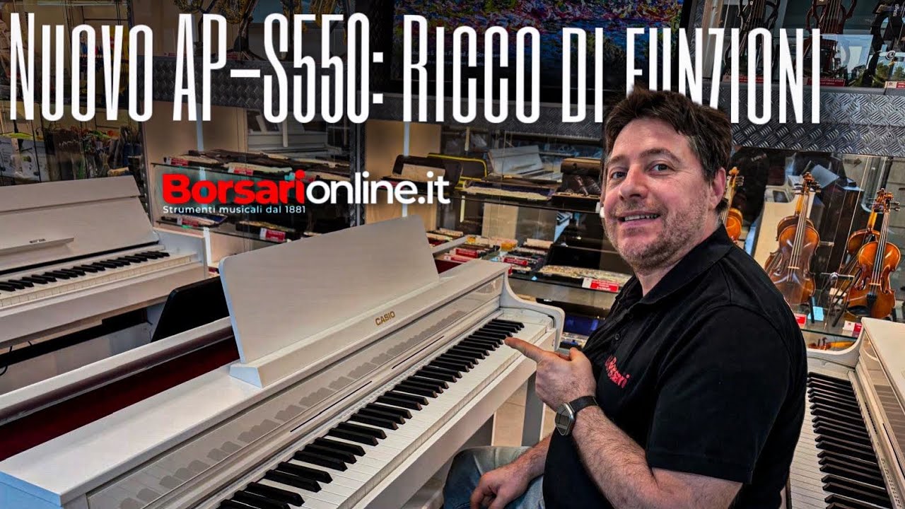 Nuovo Celviano AP-550 un pianforte digitale innovativo e moderno ricco di funzioni.