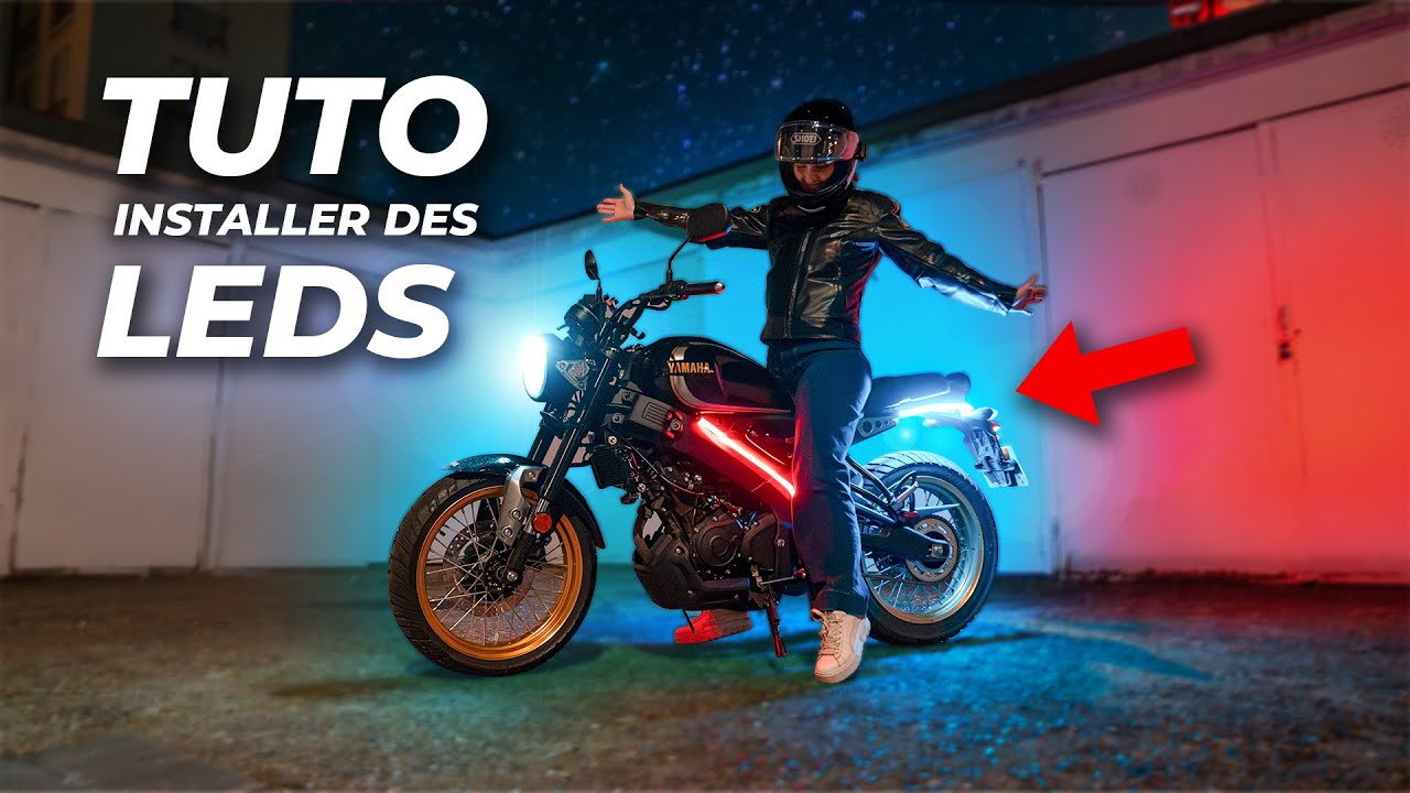 J'AI INSTALLÉ DES LEDS SUR SA MOTO ! Elle est trop contente