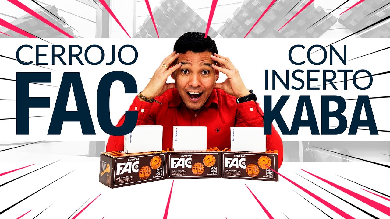 ⚠️Presentación de CERROJO FAC con INSERTO DE KABA⚠️