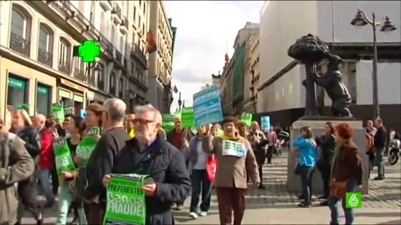 Manifestaciones contra el fraude de las preferentes y subordinadas
