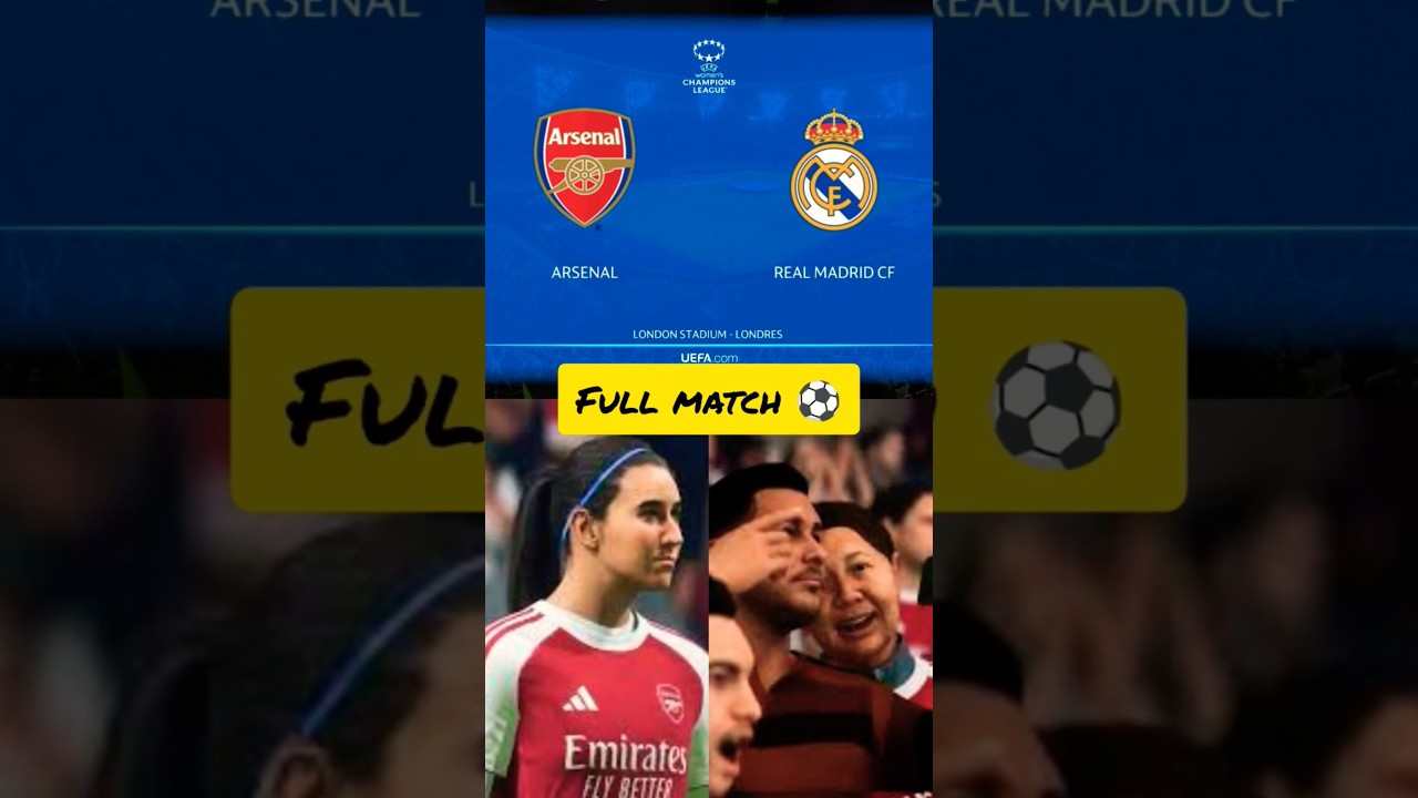 ARSENAL vs REAL MADRID ⚽👱&zwj;♀️ UEFA Women's Champions League 2025 Matchday 4 🟩 EA FC26 Simulation