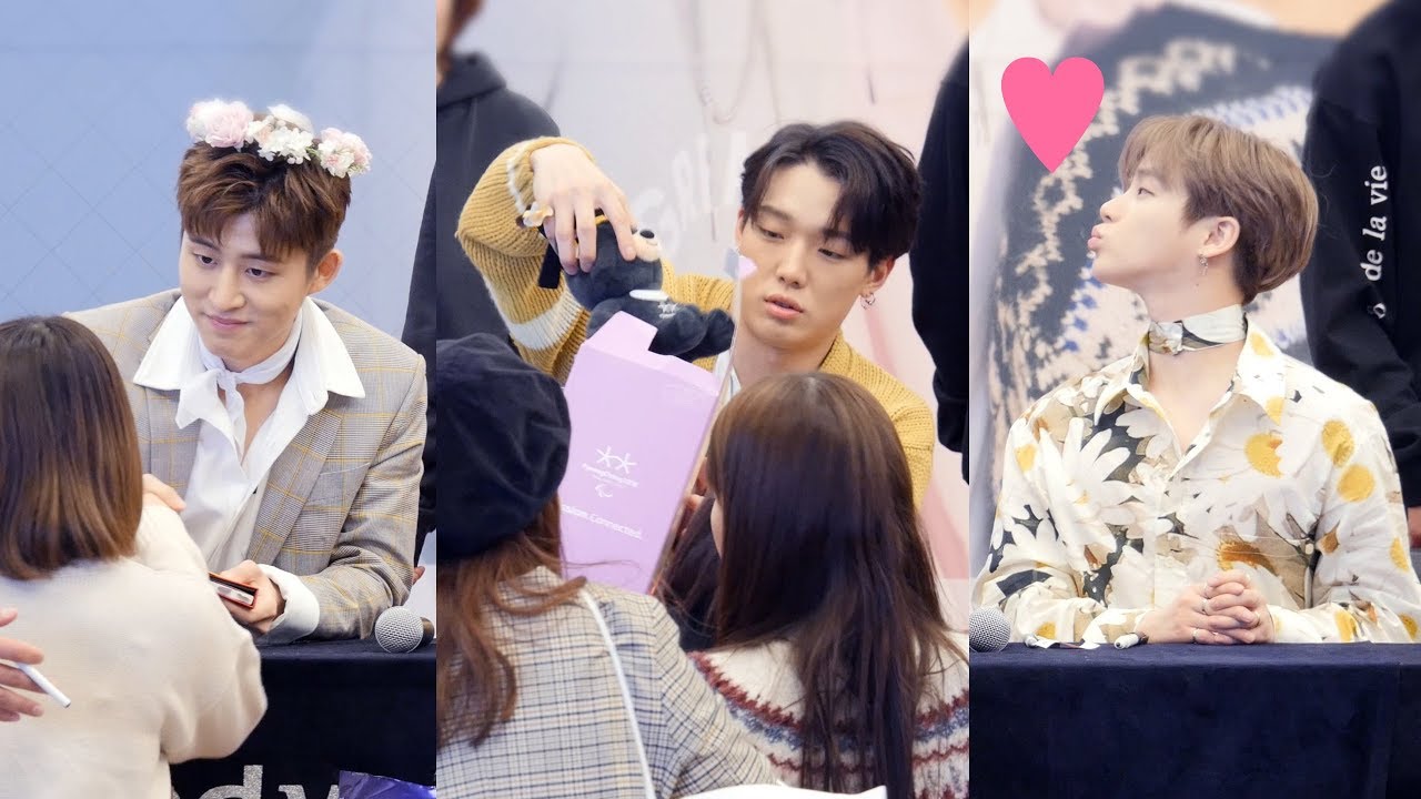 아이콘 iKON _ B.I, BOBBY, 김진환 _ 팬싸인 직캠 _ 팬사인회 fansign _ 분당 AK프라자
