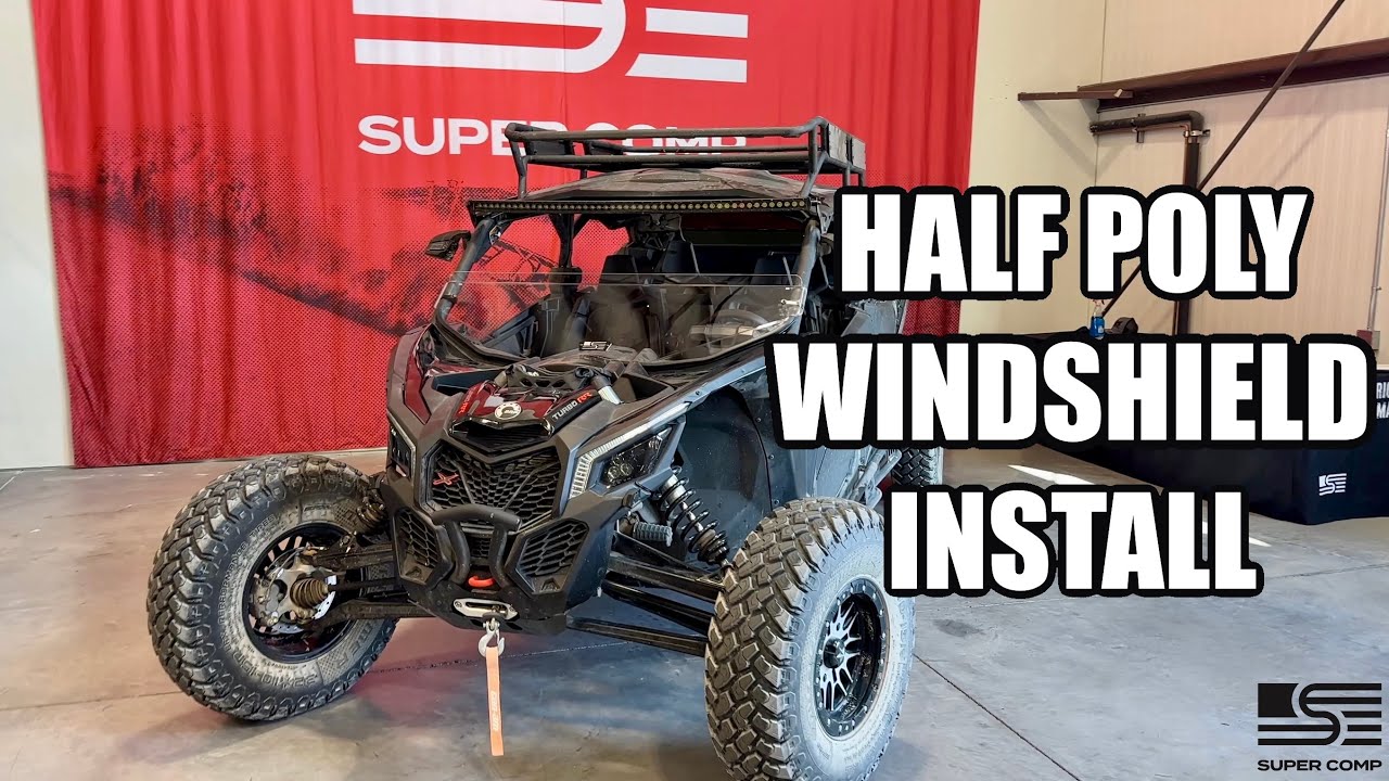 Half Poly Windshield Install - Can-Am X3