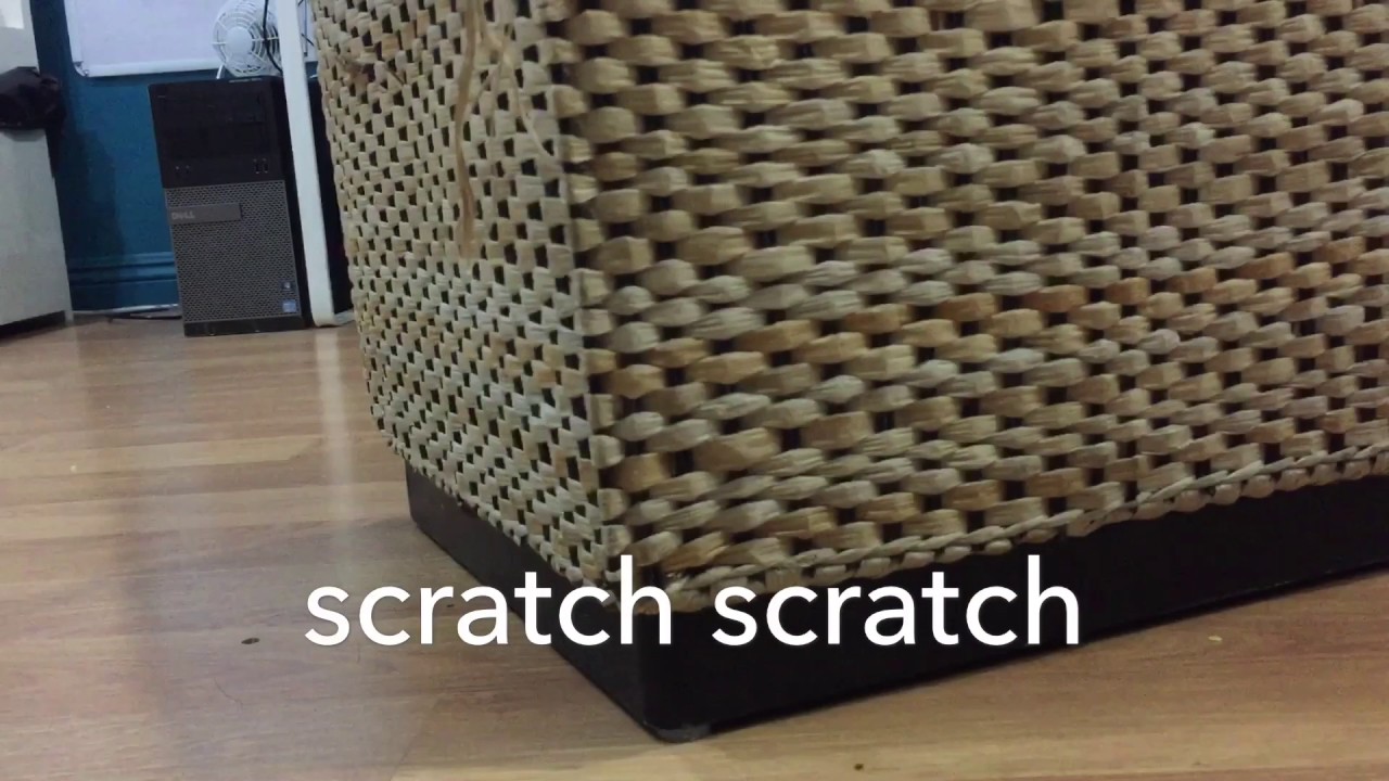 Adding wheels to a laundry basket