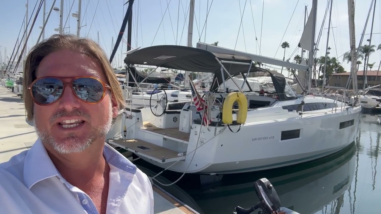 2022 Jeanneau Sun Odyssey 410 Sailboat For Sale Video walkthrough Review By: Ian Van Tuyl