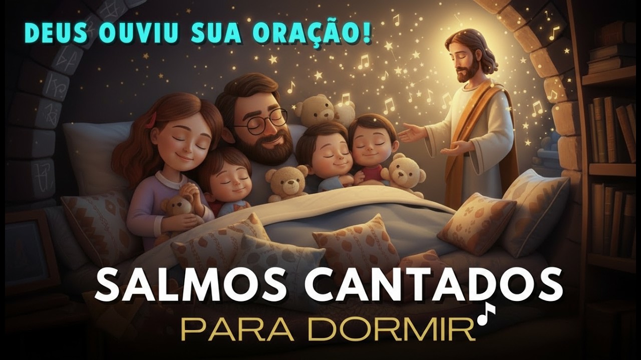 DEUS OUVIU SUA ORAÇÃO 🙏 Salmos Cantados Para Dormir Profundamente | Paz e Proteção Durante a Noite