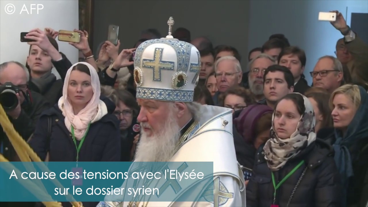 Poutine visite la cathédrale russe de l'Alma