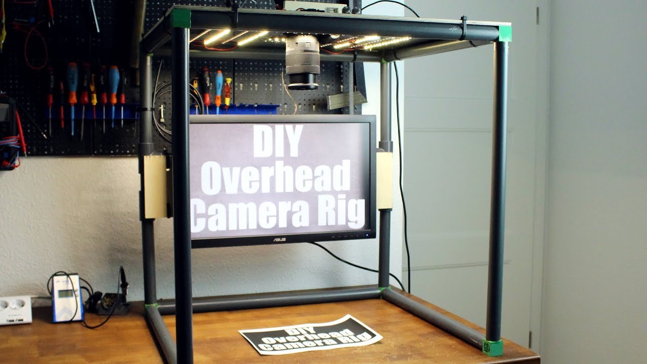 Make your own Overhead Camera Rig with LED Illumination!