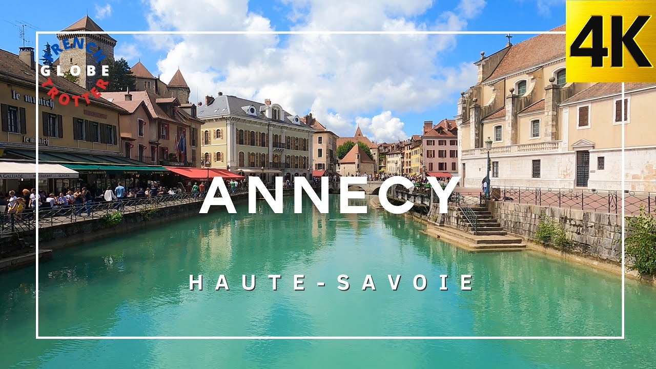 FRANCE ANNECY 🇫🇷 Old Town of the Venice of the Alps - 4K Walking Summer ASMR Tour