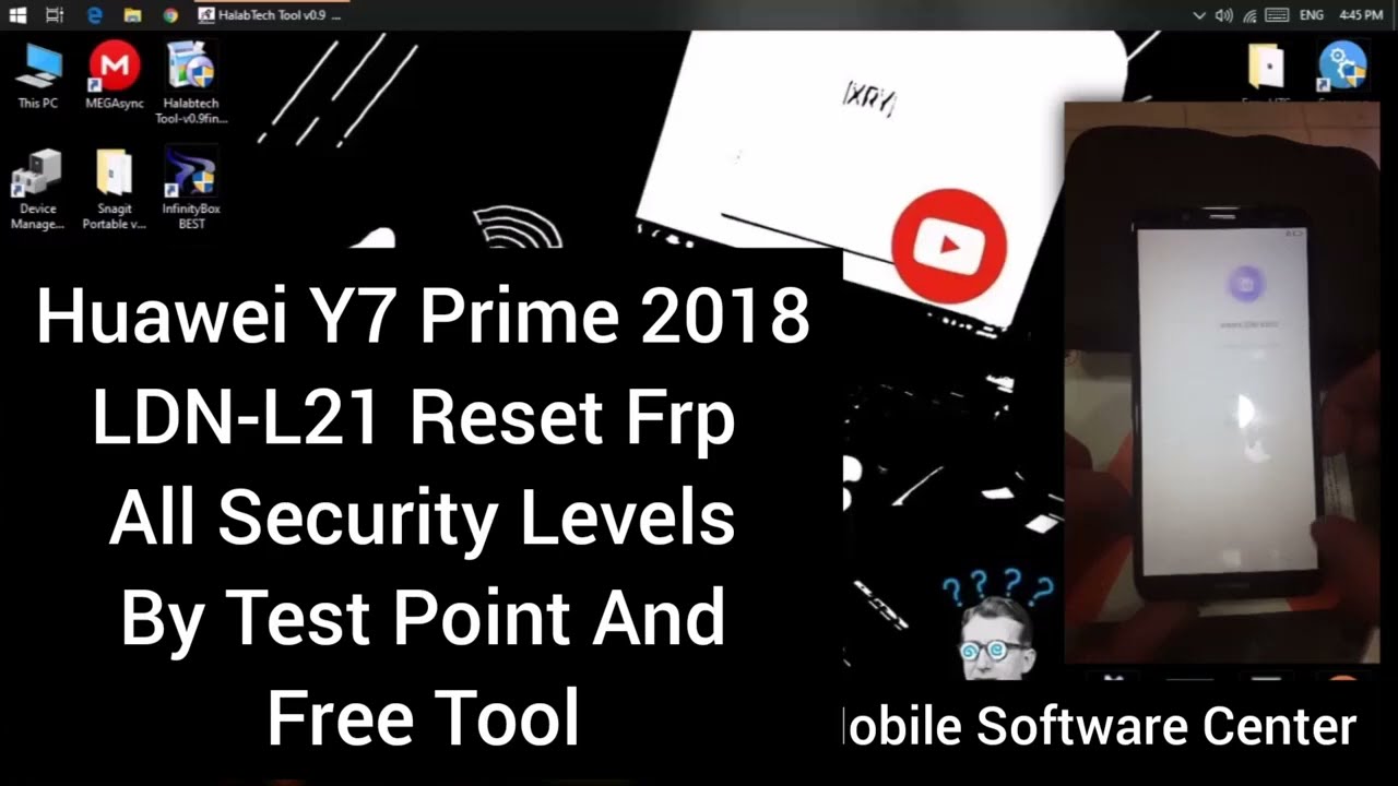 Huaeei Y7 Prime 2018 Ldn-l21 Reset Frp By Test Point and Free Tool