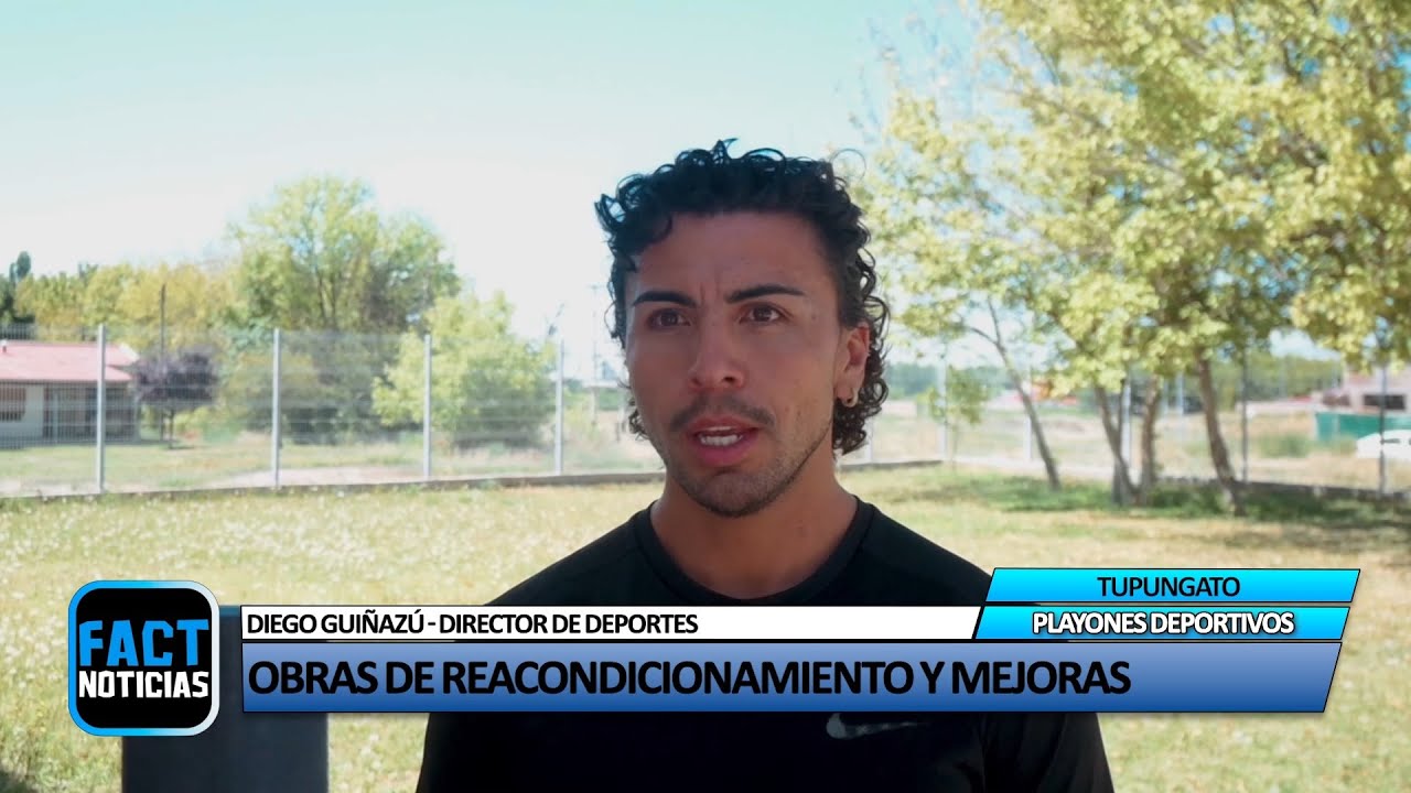 Tupungato realiza obras de reacondicionamiento y mejoras en playones deportivos municipales