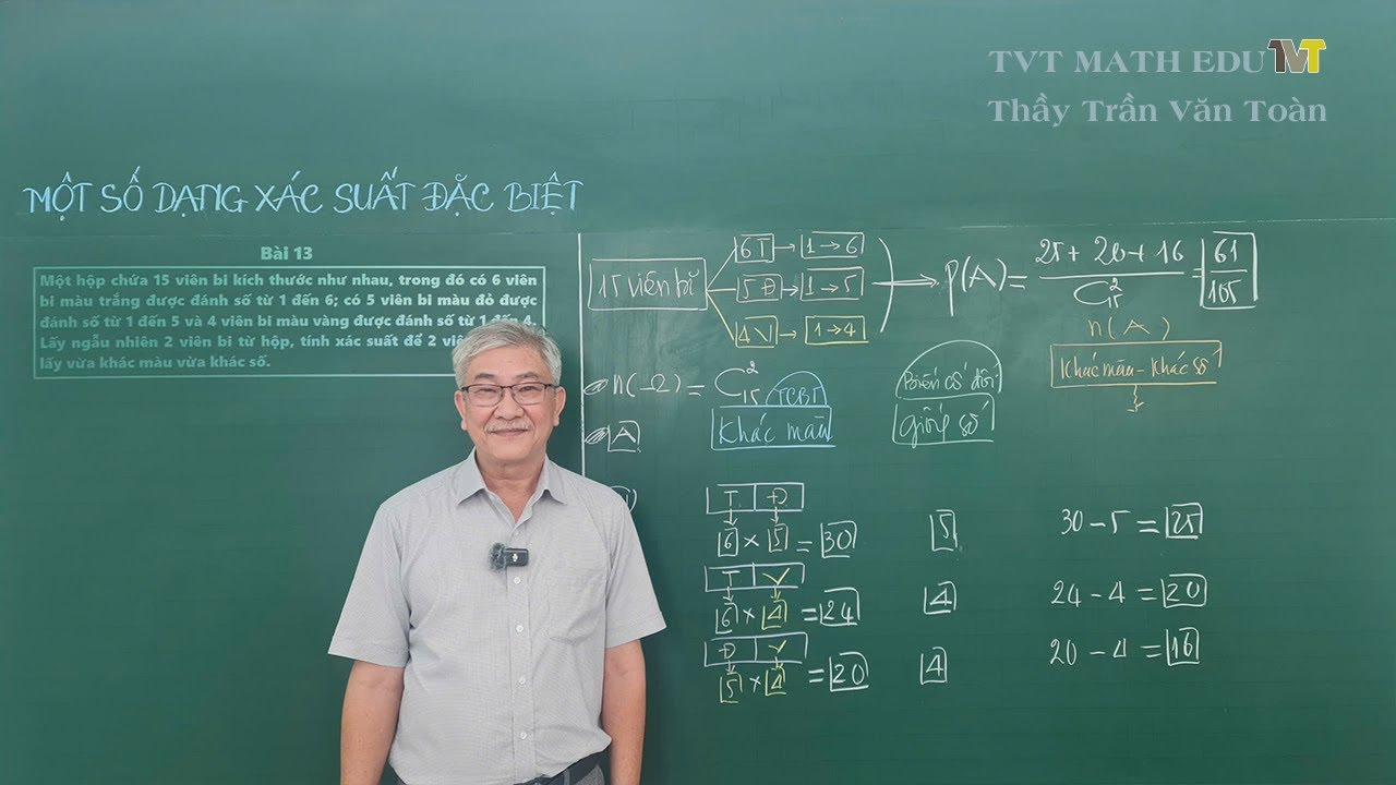 Một Số Dạng Bài Toán Xác Suất Đặc Biệt - 4 Bài Toán THPT Không Thể Bỏ Qua | Thầy Trần Văn Toàn