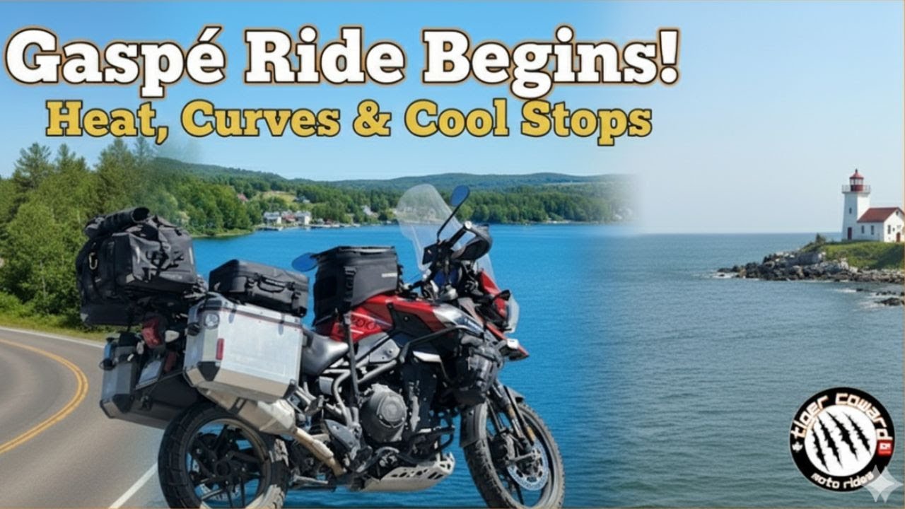 Quebec Gaspé Peninsula Motorcycle Road Trip Vlog | Route 132  (Days 1–3) | Tiger Coward Moto Rides