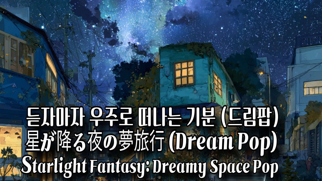 듣자마자 우주로 떠나는 몽환적인 드림팝 🌌 별이 쏟아지는 밤에 듣는 노래 (수면, 독서, 새벽감성)