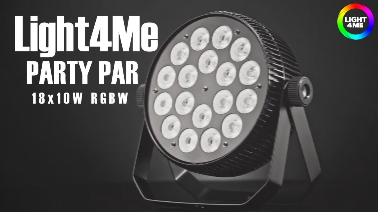 LIGHT4ME PARTY PAR 18x10W RGBW - reflektor sceniczny LED