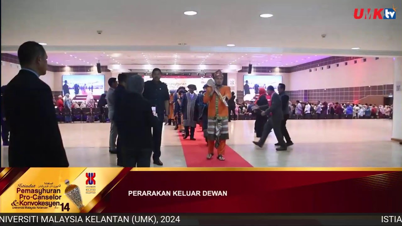 ISTIADAT PEMASYHURAN PRO-CANSELOR & KONVOKESYEN KE-14, UNIVERSITI MALAYSIA KELANTAN (UMK), 2024.