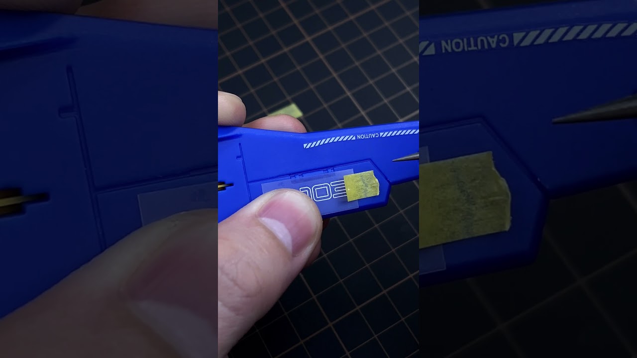 Easily complete scratch stickers with just a few simple step #gundam #gunpla#shorts