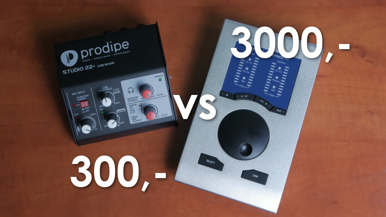 Interfejs audio za 300zł vs 3000zł - sprawdź czy poznasz, który jest który!