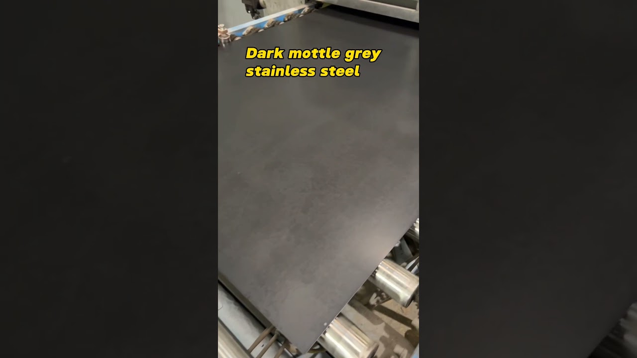Dark mottle grey stainless steel,new stytle for industry decoration  暗斑灰不锈钢 #stainlesssteel