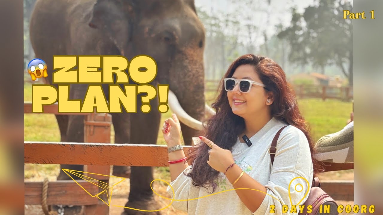 ZERO Plan Coorg Trip?! 😱 | Weekend Getaway from Bangalore by Bus 🚌 | Day 1 Vlog 📹