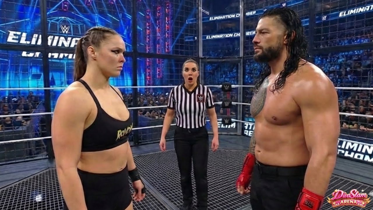 Roman Reigns vs. Ronda Rousey • WWE Elimination Chamber (Feb. 18, 2025) 😱 