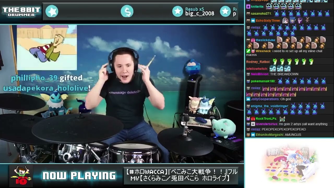 The8BitDrummer // Usada Pekora & Sakura Miko - PekoMiko Daisensou
