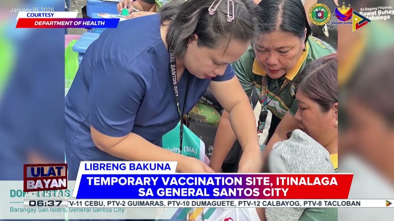 #UlatBayanWeekend | DOH, rumonda sa mga komunidad sa Mindanao para magbigay ng libreng bakuna kon...