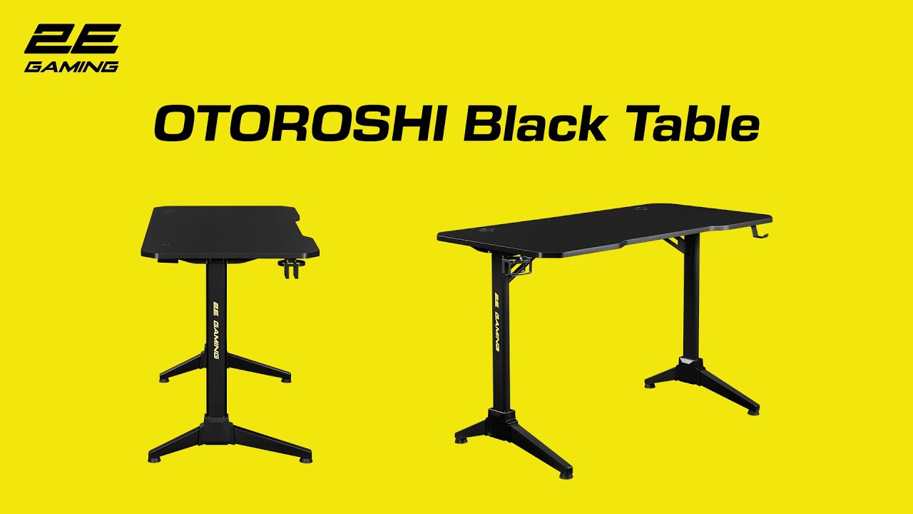 Computer Table 2E Gaming Desk OTOROSHI Black