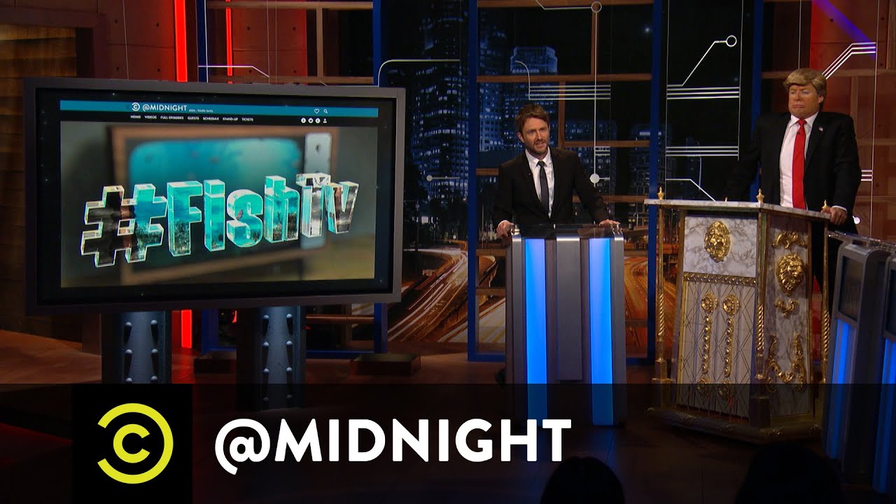 Donald Trump Presents #HashtagWars - #FishTV - @midnight with Chris Hardwick