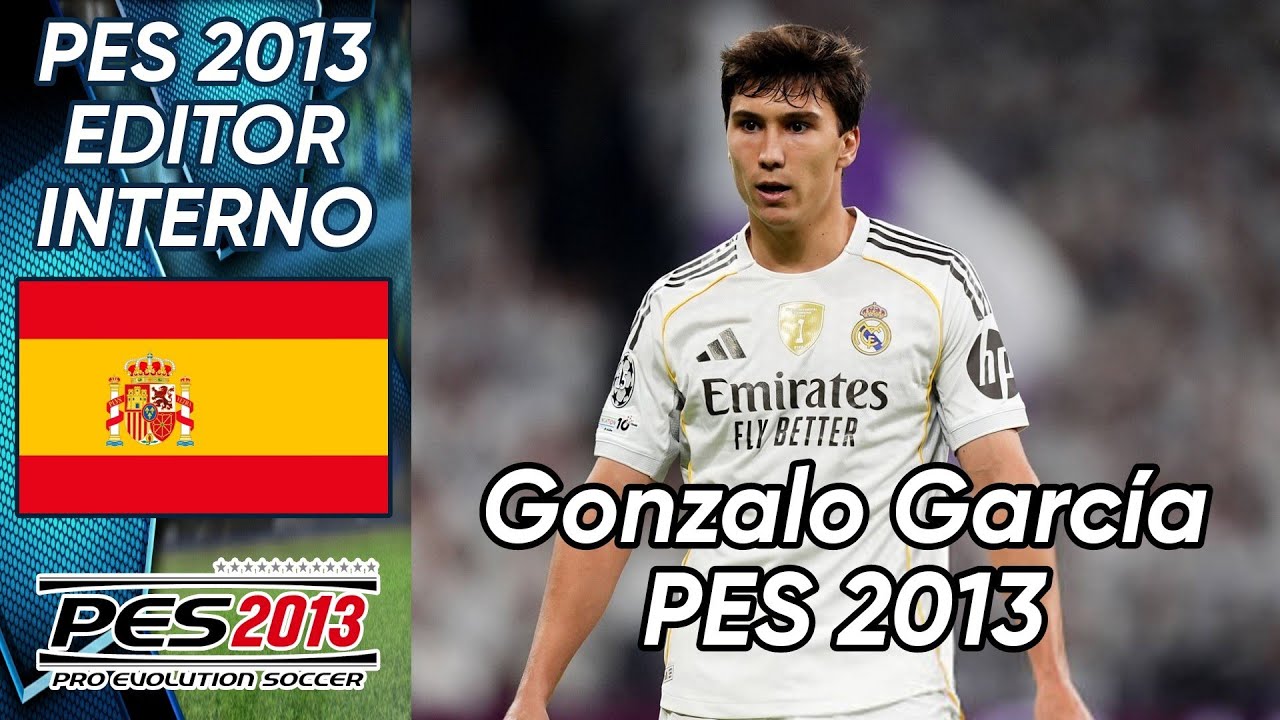 Crear a Gonzalo García (Real Madrid) Pes 2013 faces y stats 2025.