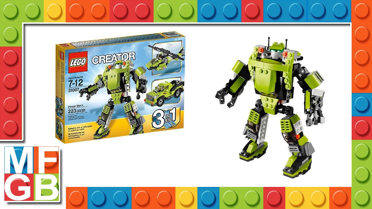 LEGO CREATOR 31007 1/3 - Power Mech [3-in-1] ( Lego 31007 Speed Build )