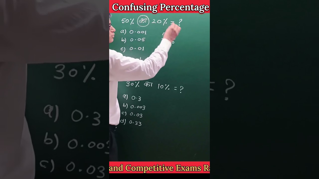 Percentage Confusion || Competitive Maths || Ramesh Sir Tutorials || Om Shanti
