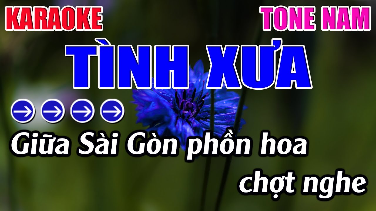 Tình Xưa Karaoke Tone Nam Karaoke 9999 - Beat Mới