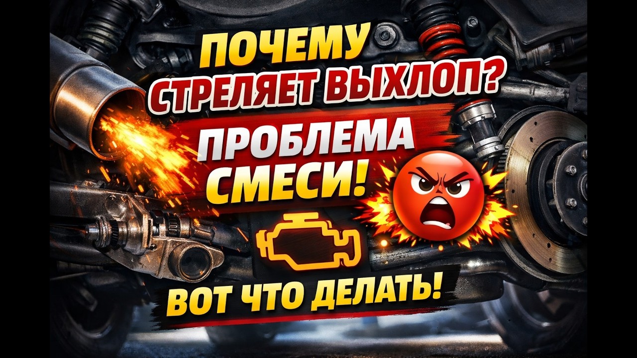 Почему стреляет выхлоп при сбросе газа? Ошибка смеси!