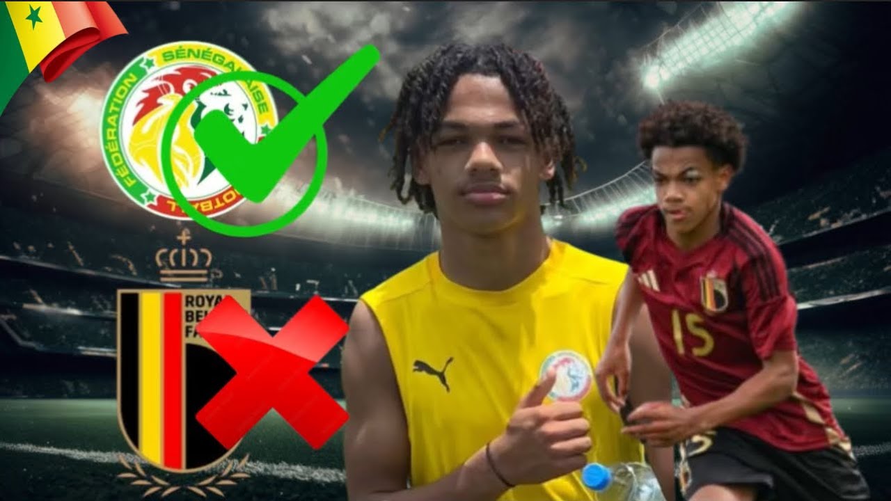 Decouverte : Saliou Dia jeune lateral gauche tourne le dos à la Belgique pour le Sénégal 