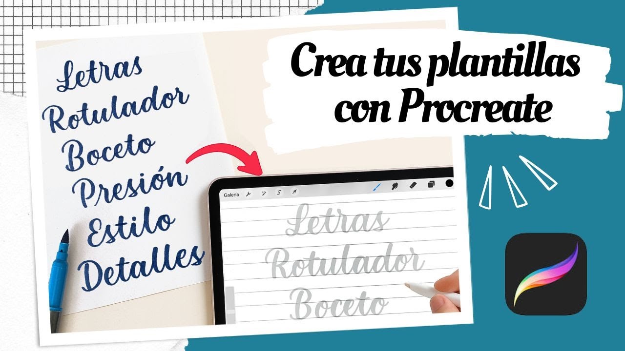 Cómo hago mis plantillas de lettering en Procreate paso a paso
