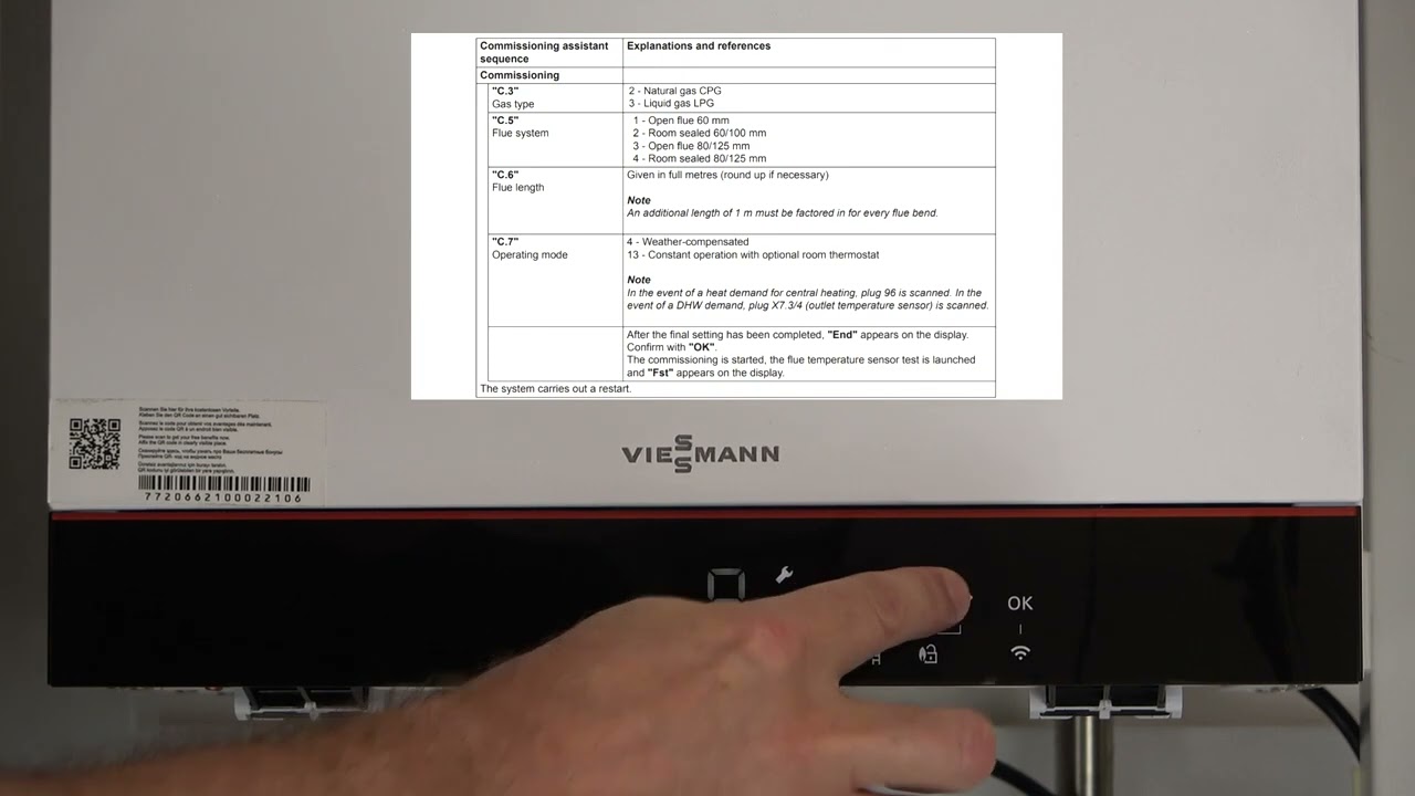 Vitodens 100 W Heat Only Front Panel Commission