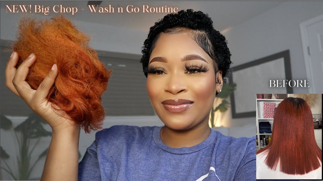 I CUT ALL MY HAIR OFF! Big Chop 2023 + NEW Wash n Go Routine for Short Hair!!