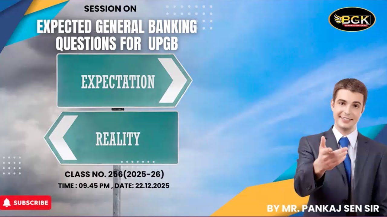 Most Expected General Banking Questions for Promotion Exam 2025 | Top MCQs Practice | 22 Dec 2025
